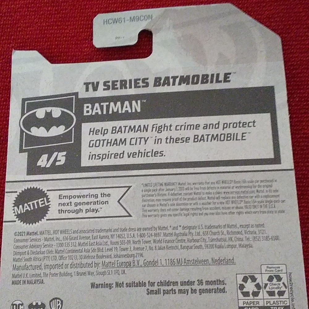 Hot Wheel Batman 3 Set. - Picture 11 of 11